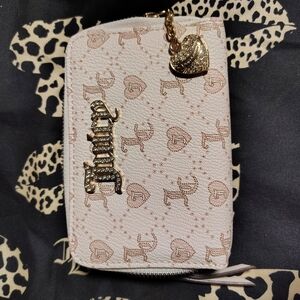 Juicy Couture Pink Heart Pattern Wallet